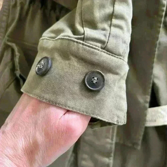 Zara Basic utility army military jacket, size xs, olive army green - Picture 4 of 11